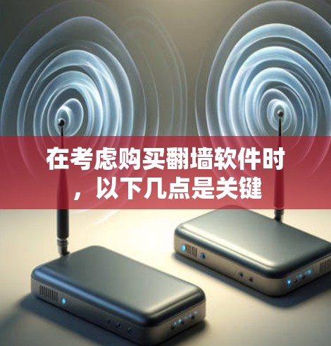 在考虑购买翻墙软件时，以下几点是关键
