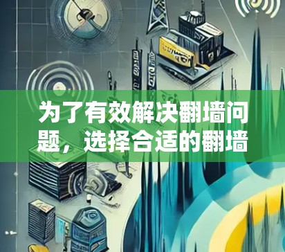 为了有效解决翻墙问题，选择合适的翻墙软件是一个关键步骤。以下是一些综合考虑的因素和推荐的翻墙软件，帮助你选择最适合你的解决方案