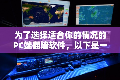 为了选择适合你的情况的PC端翻墙软件，以下是一些关键点和推荐