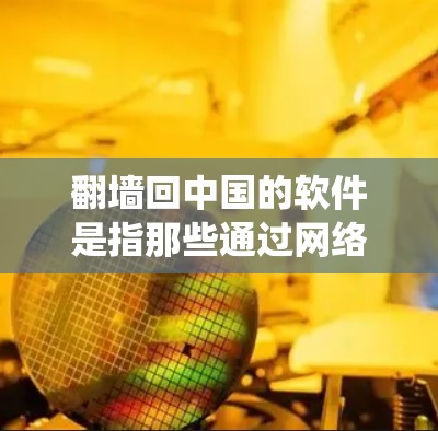翻墙回中国的软件是指那些通过网络访问中国网站、应用或服务的软件。这些软件通常用于绕过中国的网络审查限制，可能用于流量控制、反间谍活动或限制功能使用。以下是对这类软件的详细分析