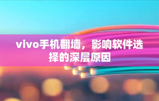 vivo手机<strong>翻墙</strong>，影响软件选择的深层原因