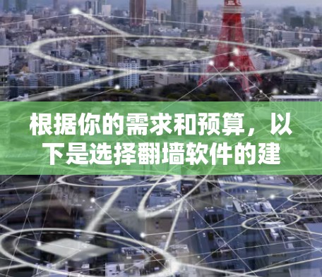 根据你的需求和预算，以下是选择<strong>翻墙</strong>软件的建议
