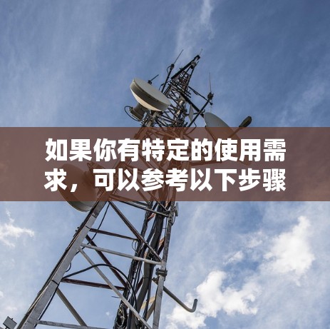 如果你有特定的使用需求，可以参考以下步骤来使用网络<strong>翻墙</strong>软件