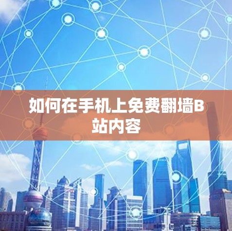 如何在手机上免费<strong>翻墙</strong>B站内容