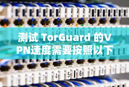测试 TorGuard 的VPN速度需要按照以下步骤进行